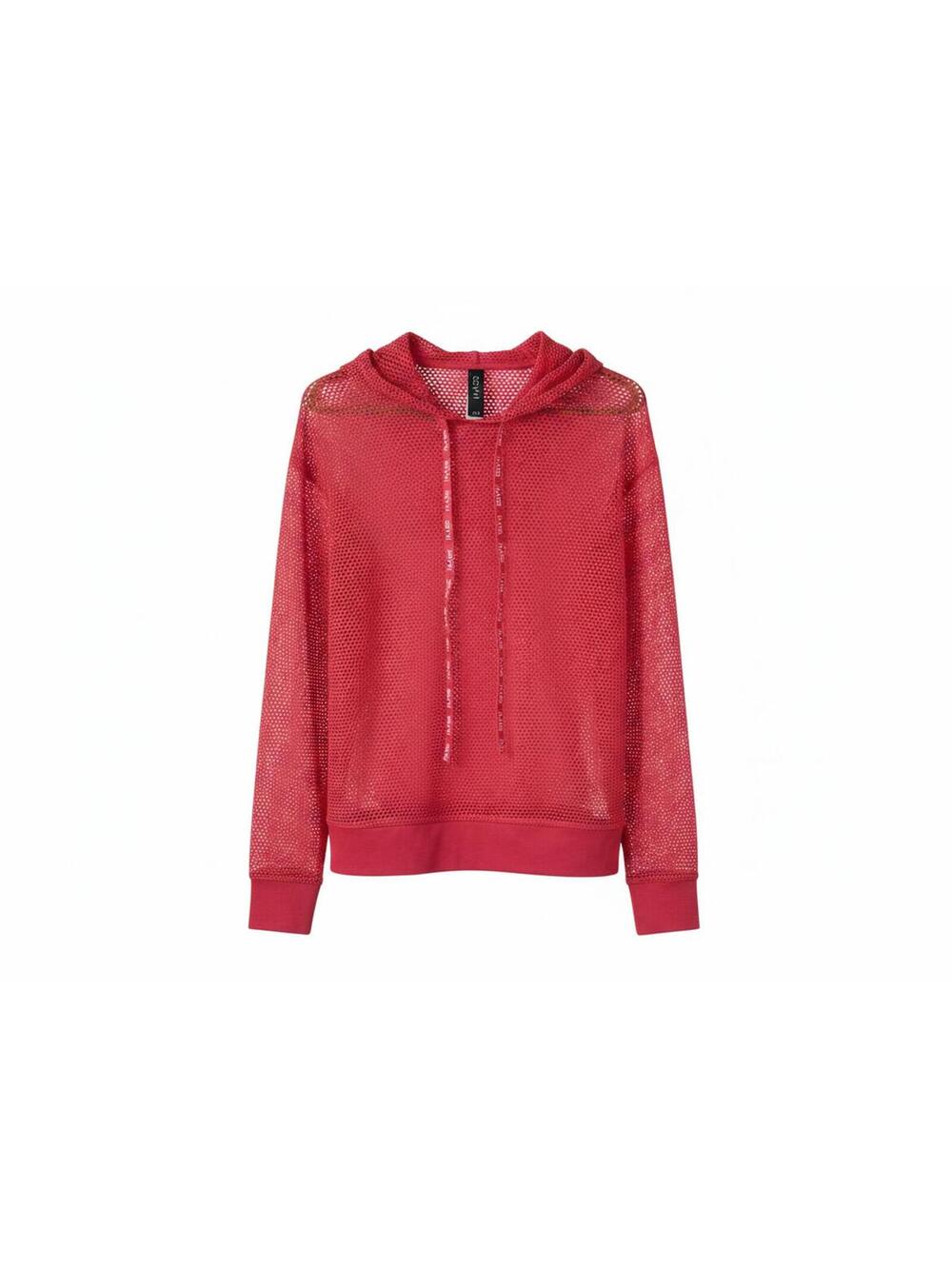 Savvi Red Mesh Hoodie Pullover Women's SM (Small/Medium)